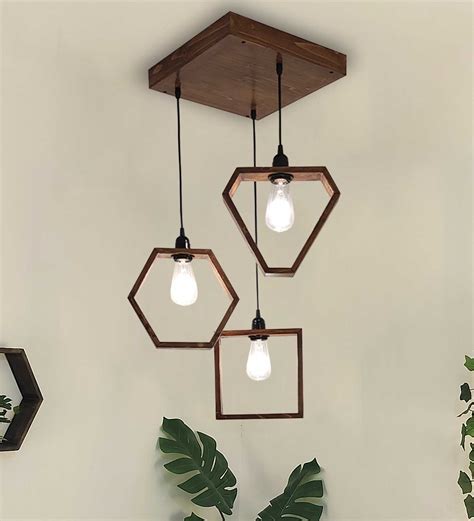 Buy Clark Brown Cluster Hanging Lamp Online | New Launches Table Lamp ...