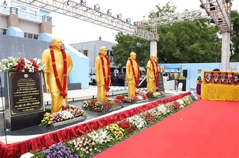 CM Stalin inaugurates statues, memorial halls in Pollachi