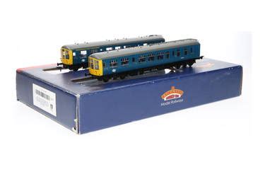 32-517 Bachmann OO Gauge Derby Lightweight Two Car DMU BR Blue, Worn ...
