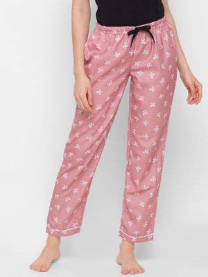 Buy FashionRack Women Rayon Printed Pink Pajamas Online