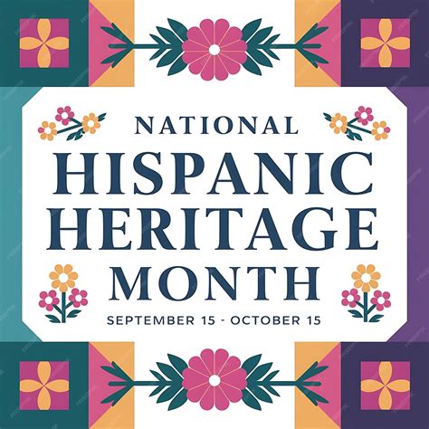 Hispanic Heritage Month Poster Vector Illustration | Premium AI ...