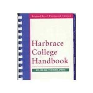 Harbrace College Handbook: With 1998 Mla Style Manual Updates : Hodges ...