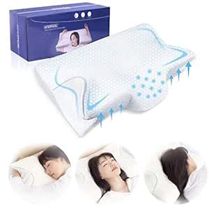 Dosaze Contoured Orthopedic Pillow, Neck Pillows for Pain Relief ...
