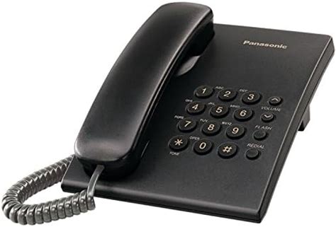 Panasonic KX-TS400SX Integrated Corded Telephone System, Black : Amazon ...