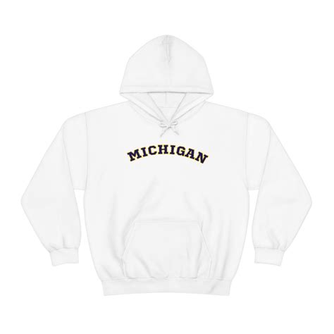 Michigan Hoodie, University of Michigan Hoodie, Michigan University ...