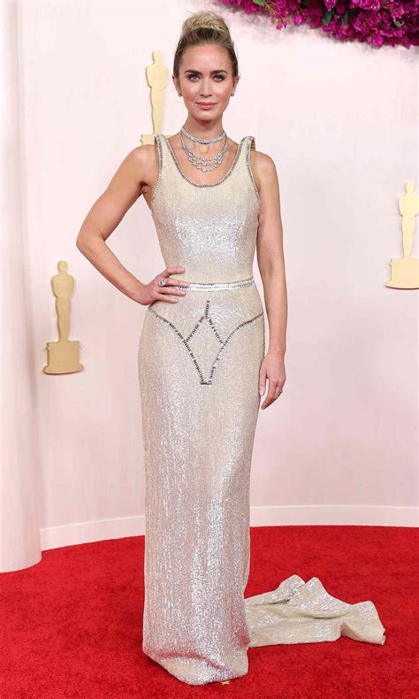 Emily Blunt's Stylist Explains Floating Straps for 2024 Oscars Dress