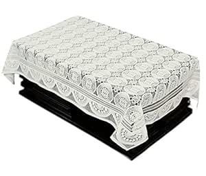 Kuber Industries Circle Design Cotton 4 Seater Rectangular Center Table ...
