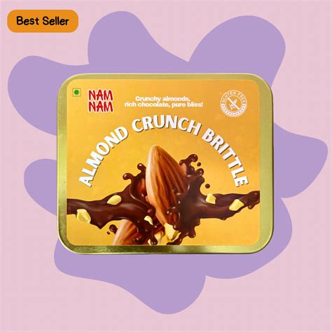 60% Almond Crunch Brittle -Dipped in Belgian Couverture – nam nam