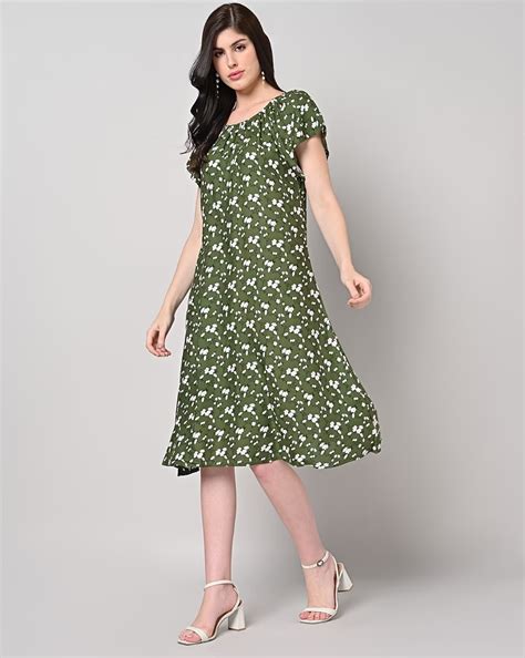 Floral Print A-Line Dress – Sakura