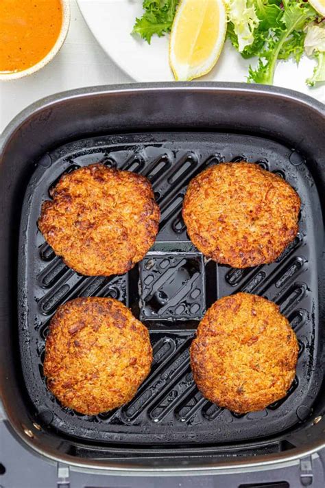 Air Fryer Salmon Patties | Baked Bree