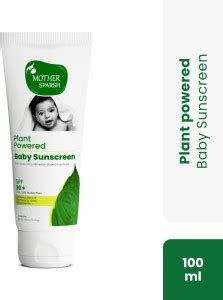 Mother Sparsh Sunscreen - SPF 30+ Natural Baby Sunscreen Lotion with ...