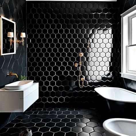 20 Stylish Black Hexagon Tile Bathroom Ideas for Innovative Designs