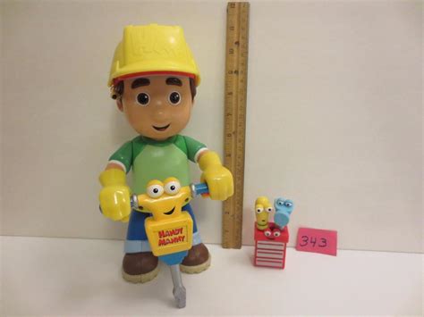 Disney Handy Manny Talking 10.5" Figure + Jack Hammer, Tool Box, Pat ...