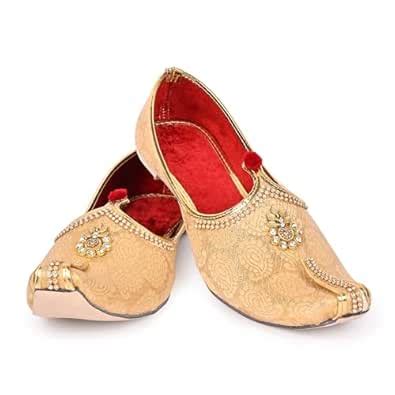 Royal Khwaab Men's Wedding Juttis/Punjabi Jutti & Sherwani Juti, Pure ...