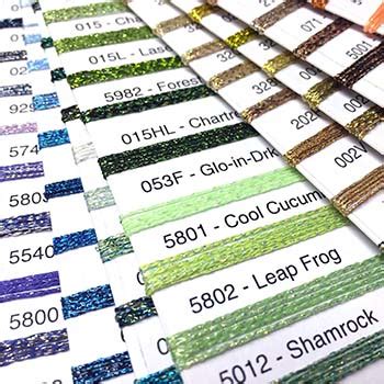 Image result for Metallic Thread Color Chart