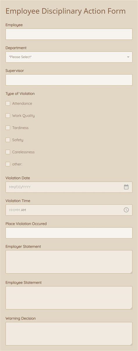 Image result for Employee Due Process Form