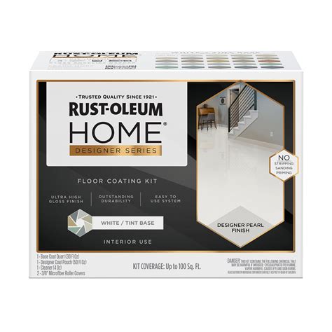 Rust-Oleum 391503 Home Designer Series Floor Coating Kit, High Gloss ...