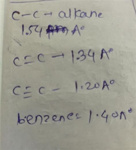 The carbon-carbon bond length in benzene isa)same as in C2H4b)in ...