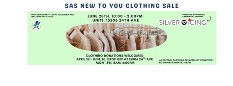 SAS NEW TO YOU CLOTHING SALE 2025, 15306 24th Ave, Surrey, BC, Canada ...