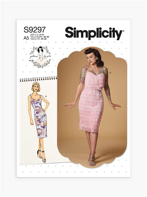 Simplicity Fringed Dress Sewing Pattern, S9297