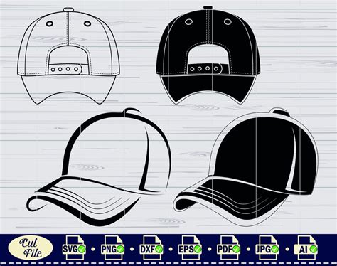 Buy Baseball Cap SVG 3, Baseball Cap SVG, Hat Svg, Baseball Cap Clipart ...