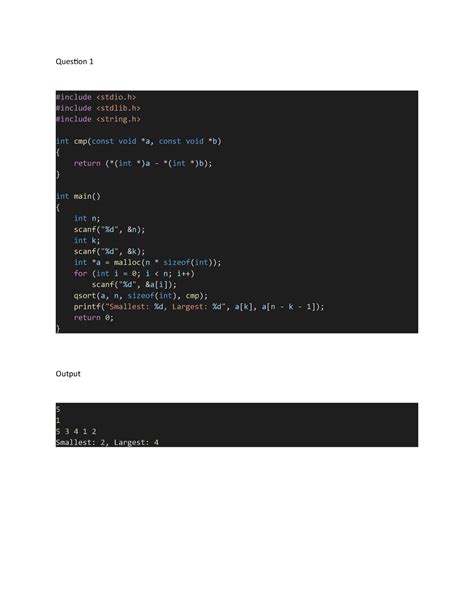 DSA LAB 3 - LAB3 - Question 1 #include #include #include int cmp(const ...
