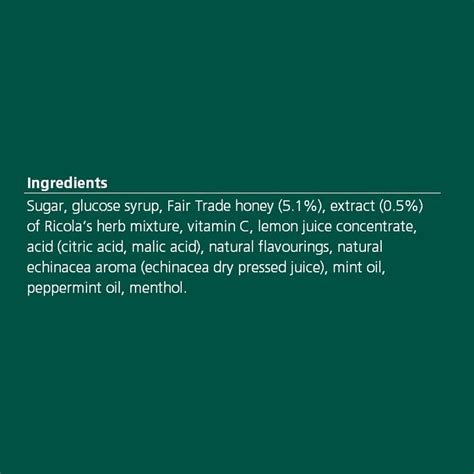 Ricola Soothe & Clear Honey, Lemon & Echinacea 20 Lozenges | Holland ...