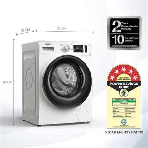 Whirlpool 7 kg Steam Technology 5 Star Inverter 100+ Tough Stains, 6th ...