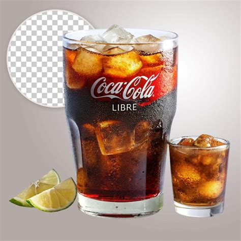 Fresh ice tea glass with lime | Premium AI-generated PSD