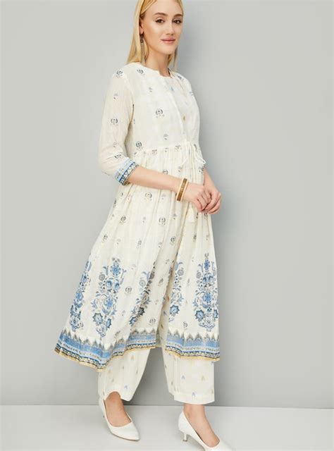 Buy Women Printed Layered Kurta Set Online at just Rs. 1899.0 ...