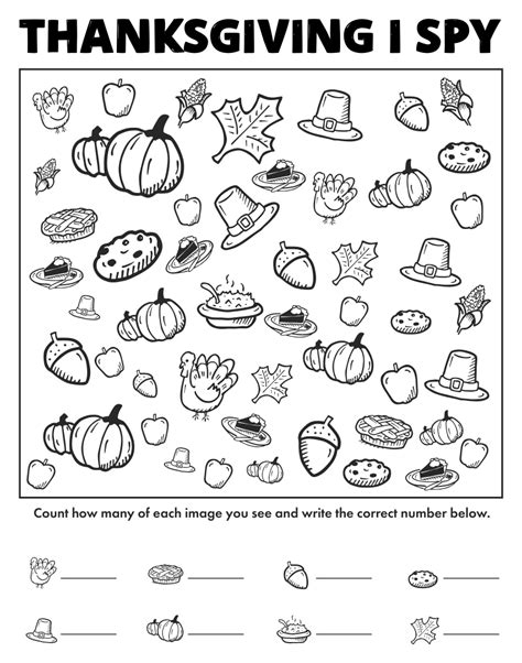Image result for First Grade Thanksgiving Math Worksheets