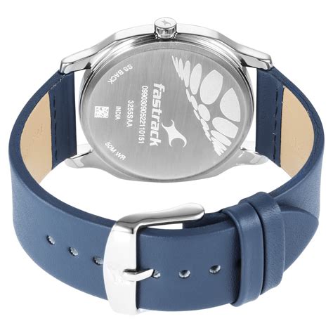 Buy Online Fastrack Stunners Quartz Analog Silver Dial Leather Strap ...