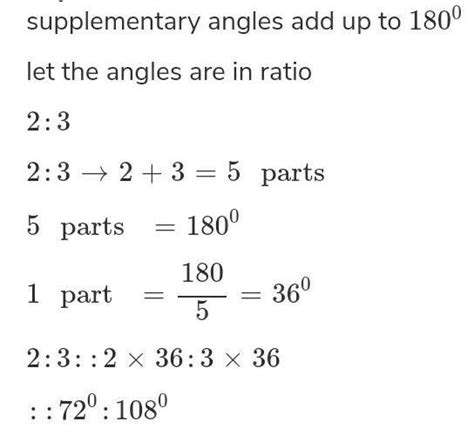 The complement and supplement of an angle are in the ratio 2:3. Find ...