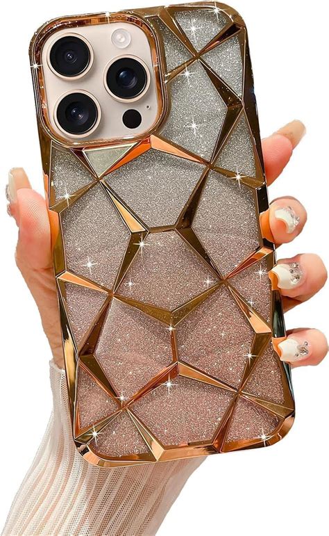 VONZEE Gradient Glitter Case for iPhone 16 Pro Max, Luxury ...