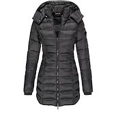 Women's Puffer Jacket Insulated Jacket Hiking Windbreaker Winter ...