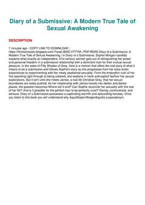 PPT - PDF Read Online Diary of a Submissive: A Modern True Tale of ...