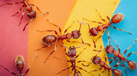 Partnership of ants isolated on white background | Premium AI-generated ...