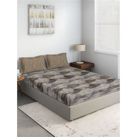 Buy DDecor Live Beautiful, Cotton 1 Double Bedsheet With 2 Pillow ...