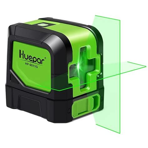 Huepar Cross Line Laser - DIY Self-Leveling Green Beam Horizontal and ...