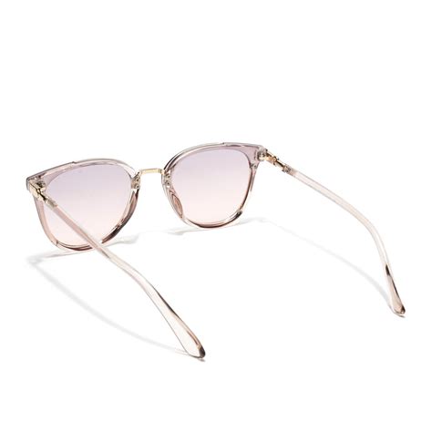 Vixen | Cateye Sunglasses (Pink & Grey Lens | Light Pink & Golden Fram