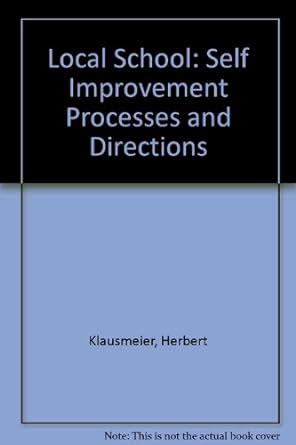 Buy Local School: Self Improvement Processes and Directions Book Online ...