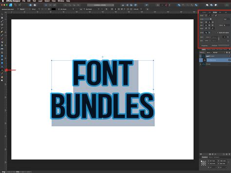 Image result for Affinity Designer Outline Text