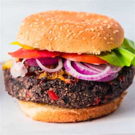 Juicy Vegan Black Bean Burger (Easy, Delicious, And Healthy) - Lavender ...