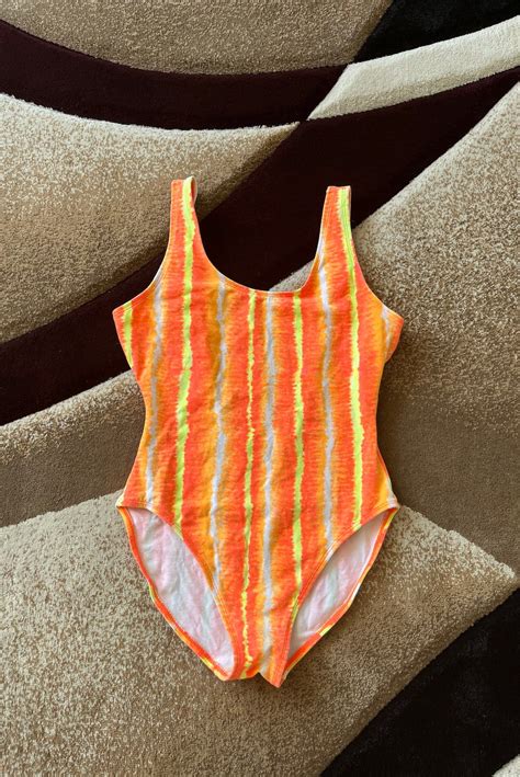 90s Neon Bathing Suit - Etsy