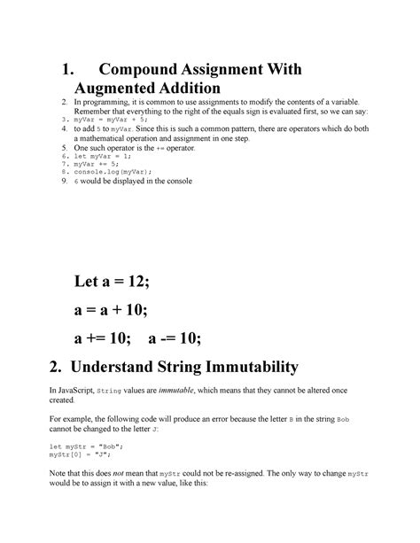 Image result for Compound Assignment JavaScript