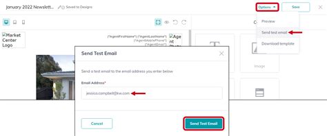Create an Email Design in Command – KW Answers