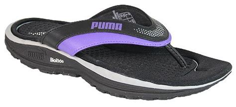 Buy Puma Women's Bodytrain Sandal Wn S Black and Ultra Violet Flip ...