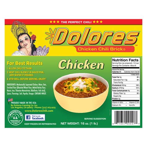 Dolores Chili Brick, Chicken (16 oz) Delivery or Pickup Near Me - Instacart