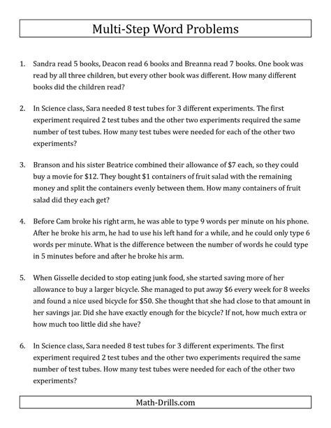 Image result for Word Problems 2 Step Problems Solving