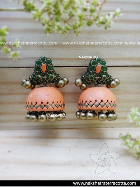 Peach Flash – Nakshatra Terracotta Jewellery
